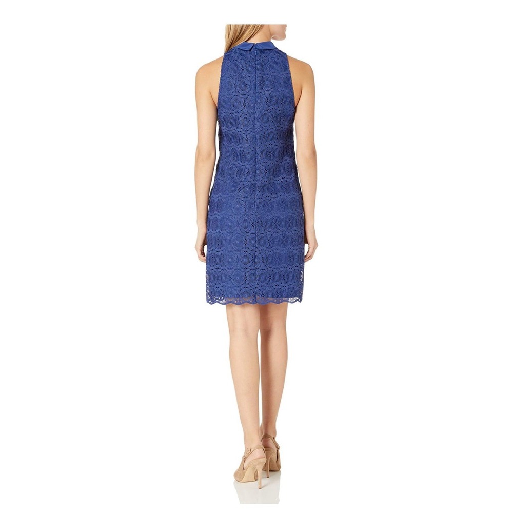 Trina Turk Cats Cradle Sleeveless Lace Dress NWT Size 8 Collared Preppy - Picture 2 of 9